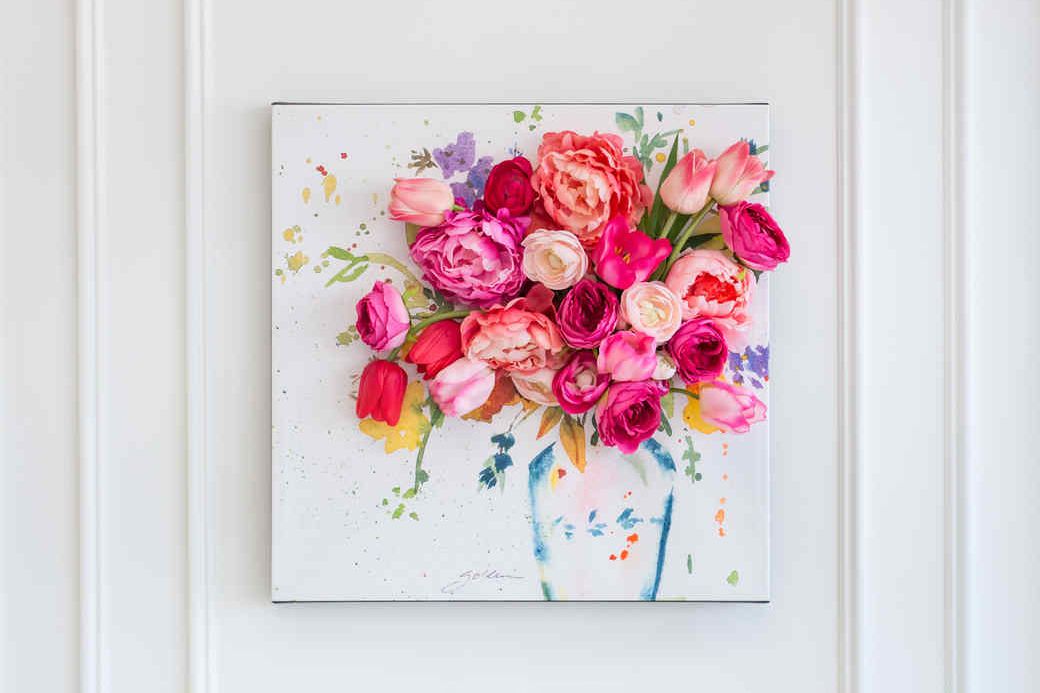 One of the best ways to Make 3D Floral Canvas Wall Art work