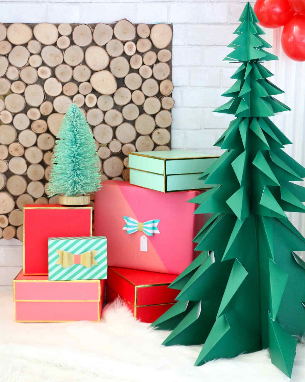 Make Origami Christmas Bushes