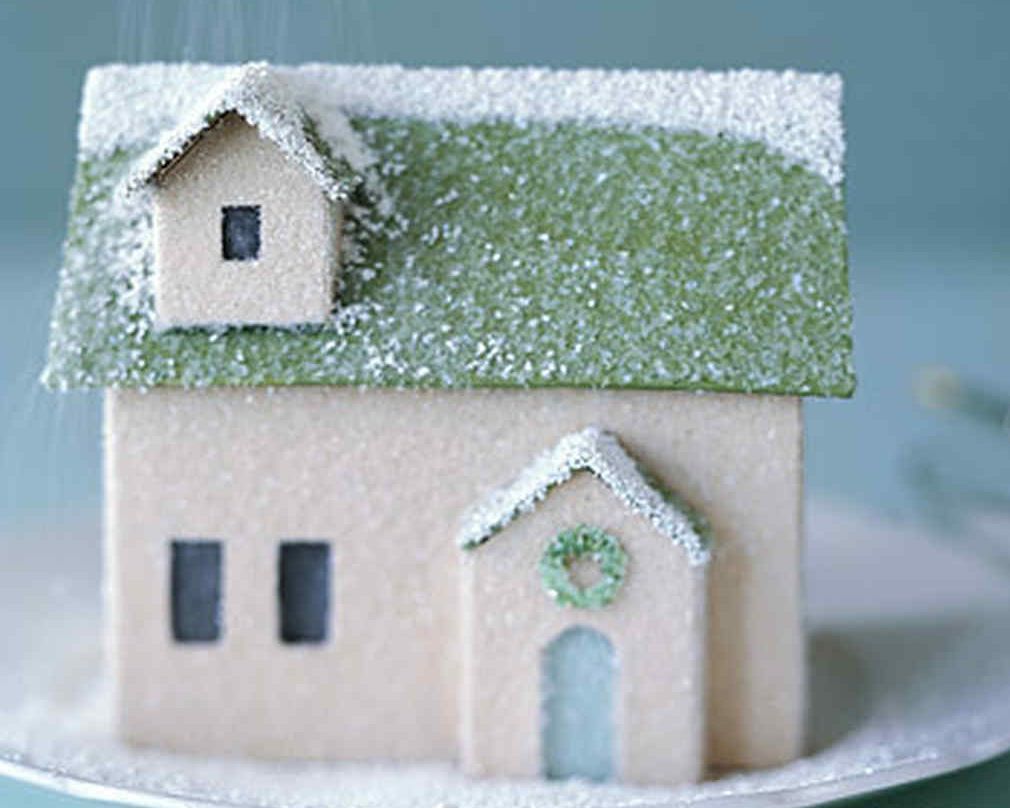 Make a Miniature Winter Village Dwelling or Ornament